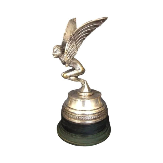 Antique Hood Ornament Car Mascot Egyptienne Ailee M.Bonnot Signed 1920 Art Deco