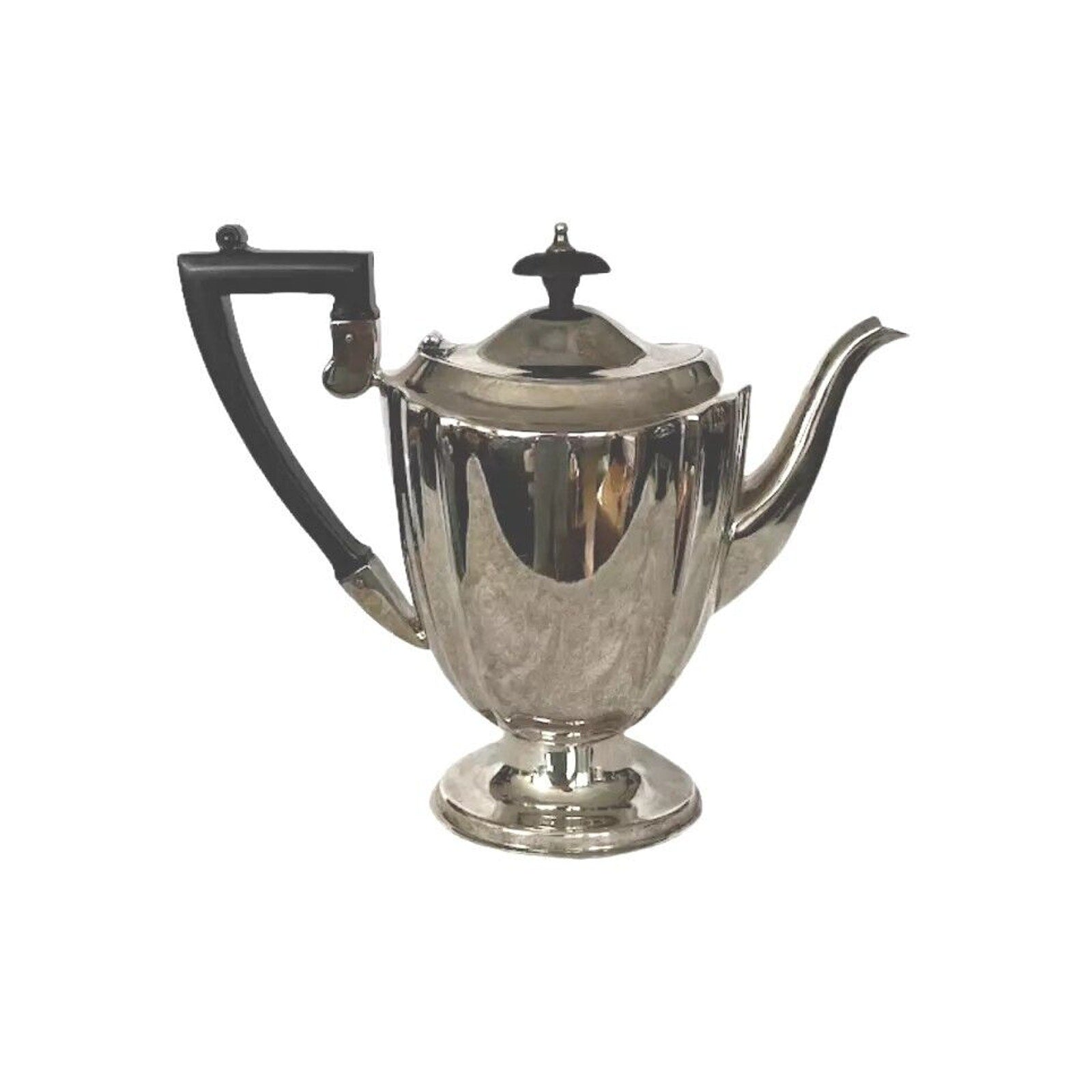 Vintage Crafton Electro Plated Nickel Silver Coffee Pot #124 Sheffield England