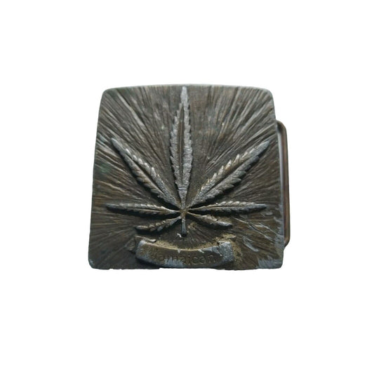 Vintage 1970s La Venta Hall of Fame Jamaican Leaf Belt Buckle