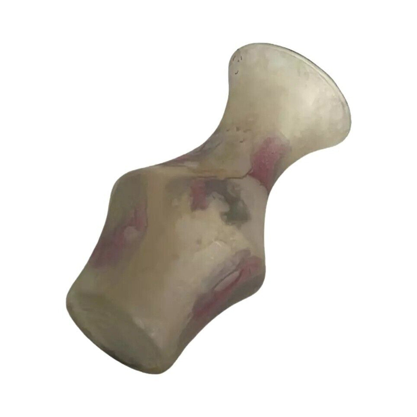 Vintage Small Table Vase Hand Painted Drip Satin Glass Israel