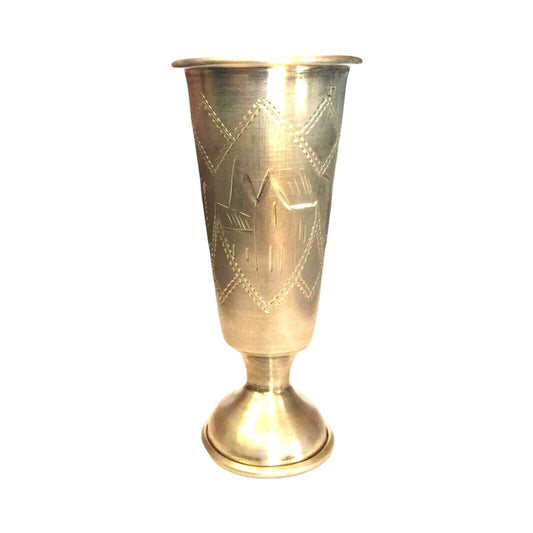 Antique Kiddush Goblet Chalice Imperial Russian 84 Silver Judaica Signed