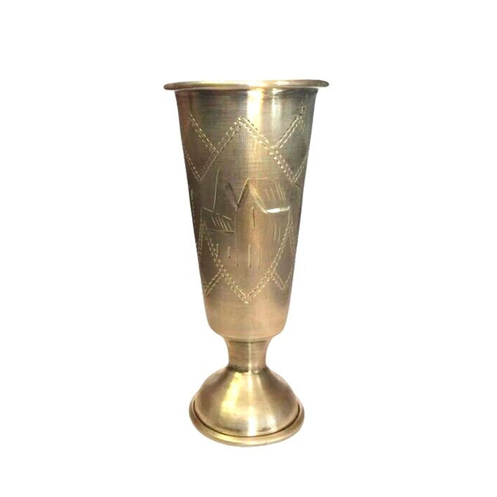Antique Kiddush Goblet Chalice Imperial Russian 84 Silver Judaica Signed