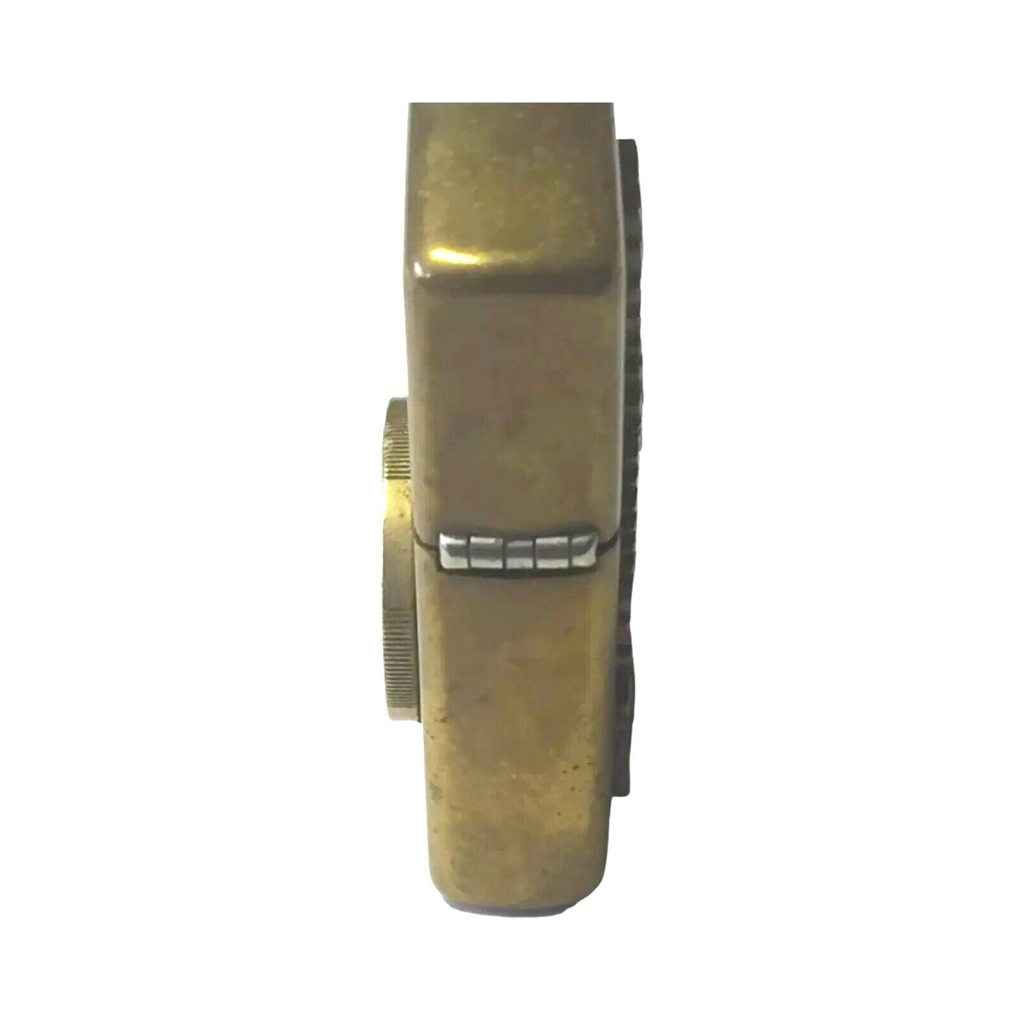 Brass Zippo Lighter Bradford Pa Usa Native American & Marcus Garvey Hero Coin