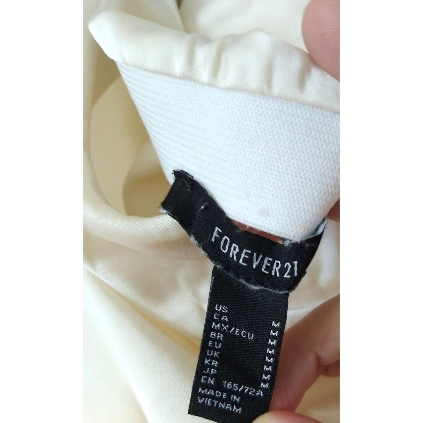 Forever 21 Women's Beige Cream Mini Skirt - Size M