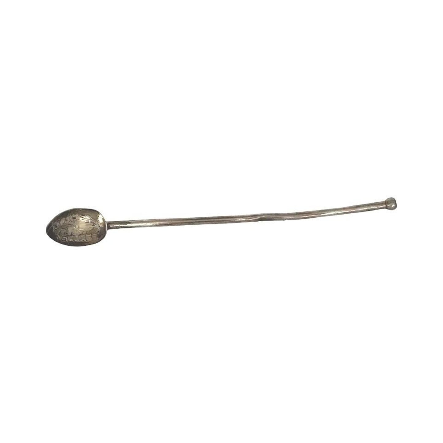 Antique Webster Cocktail Straw Spoon Single Sterling Silver ca1940s MCM