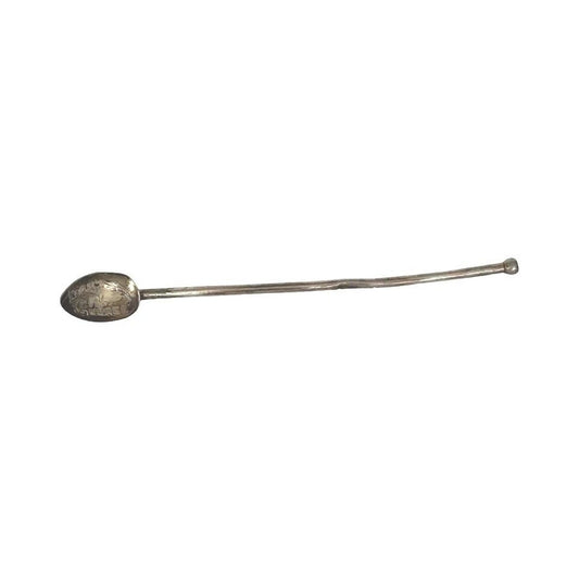 Antique Webster Cocktail Straw Spoon Single Sterling Silver ca1940s MCM