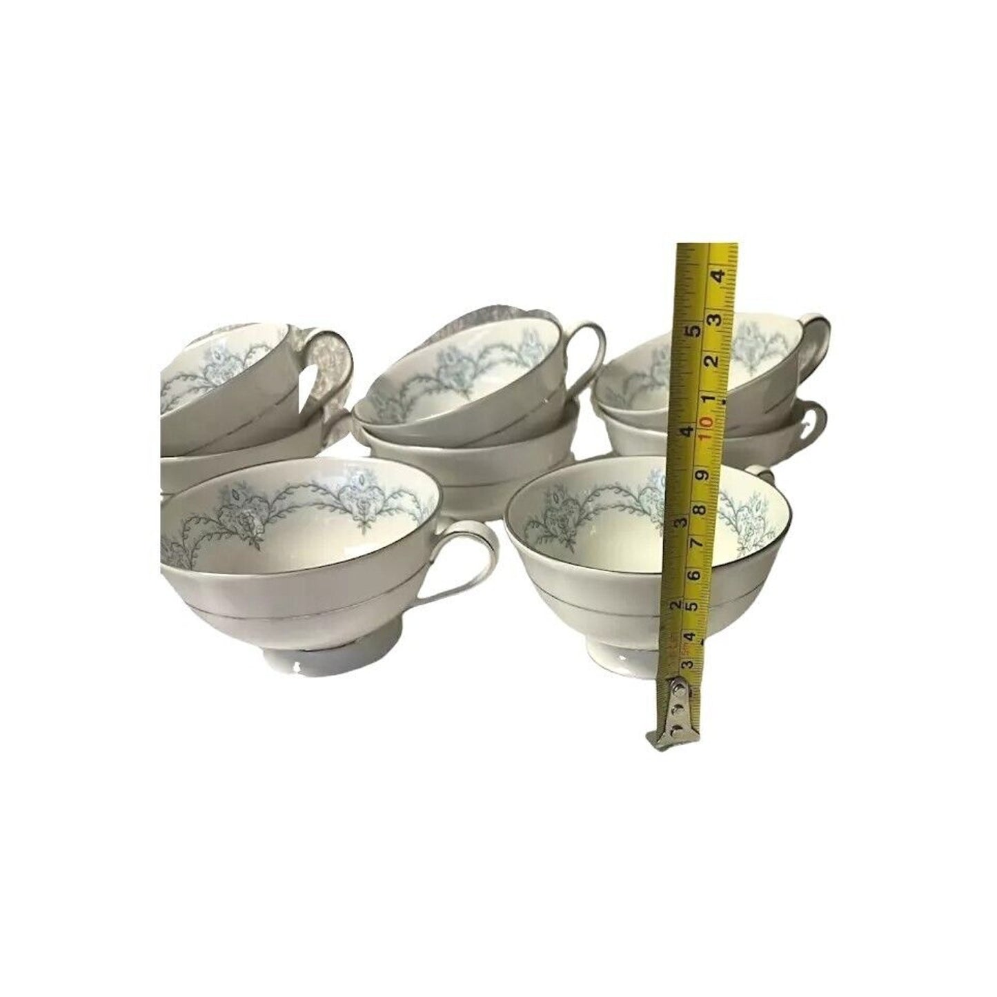 Set For 8 Franconia Krautheim Selb Bavaria Romance 8 Oat Bowls 8 Cups 8 Saucers