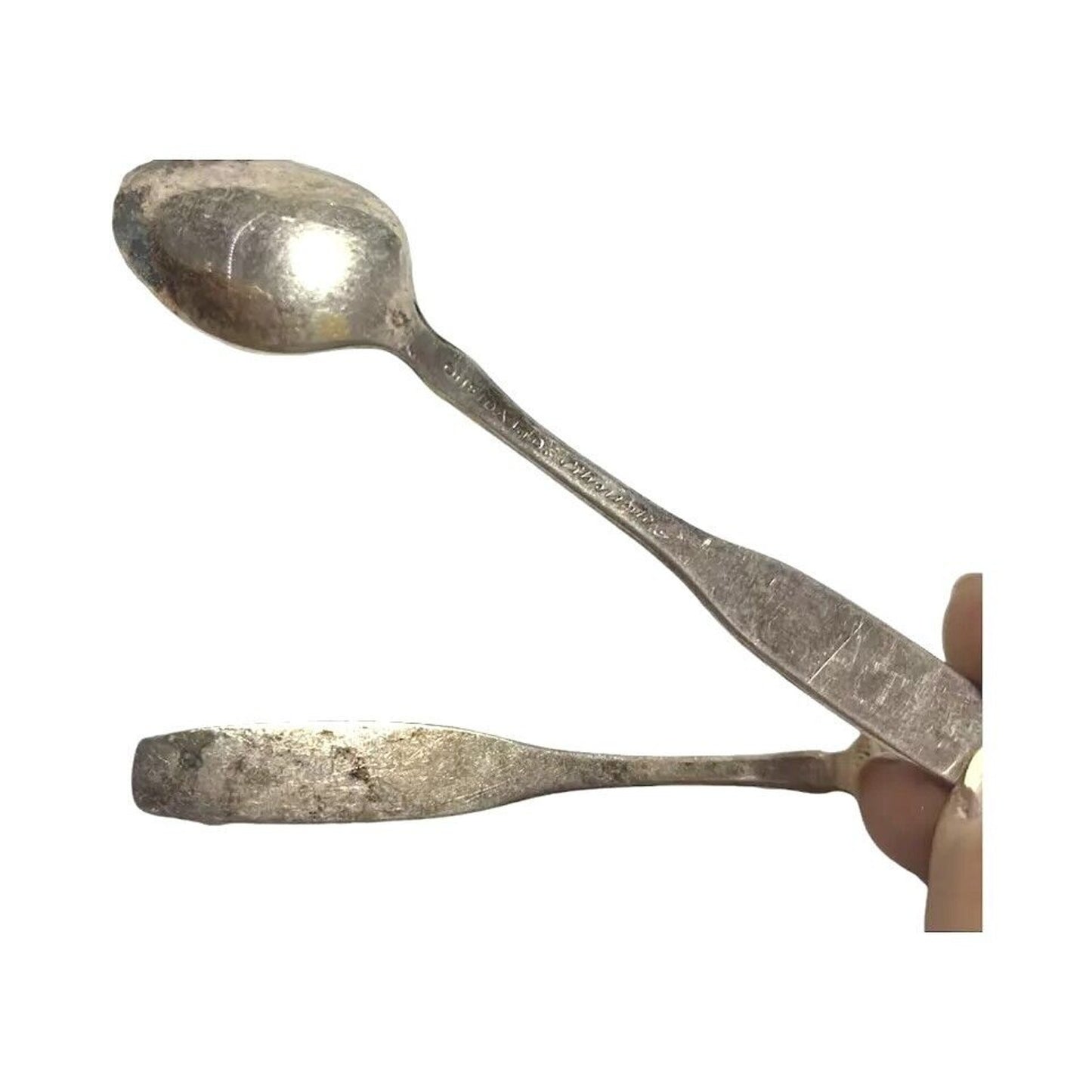 Oneida Plate Oval Soup Serving Spoon Set of 3