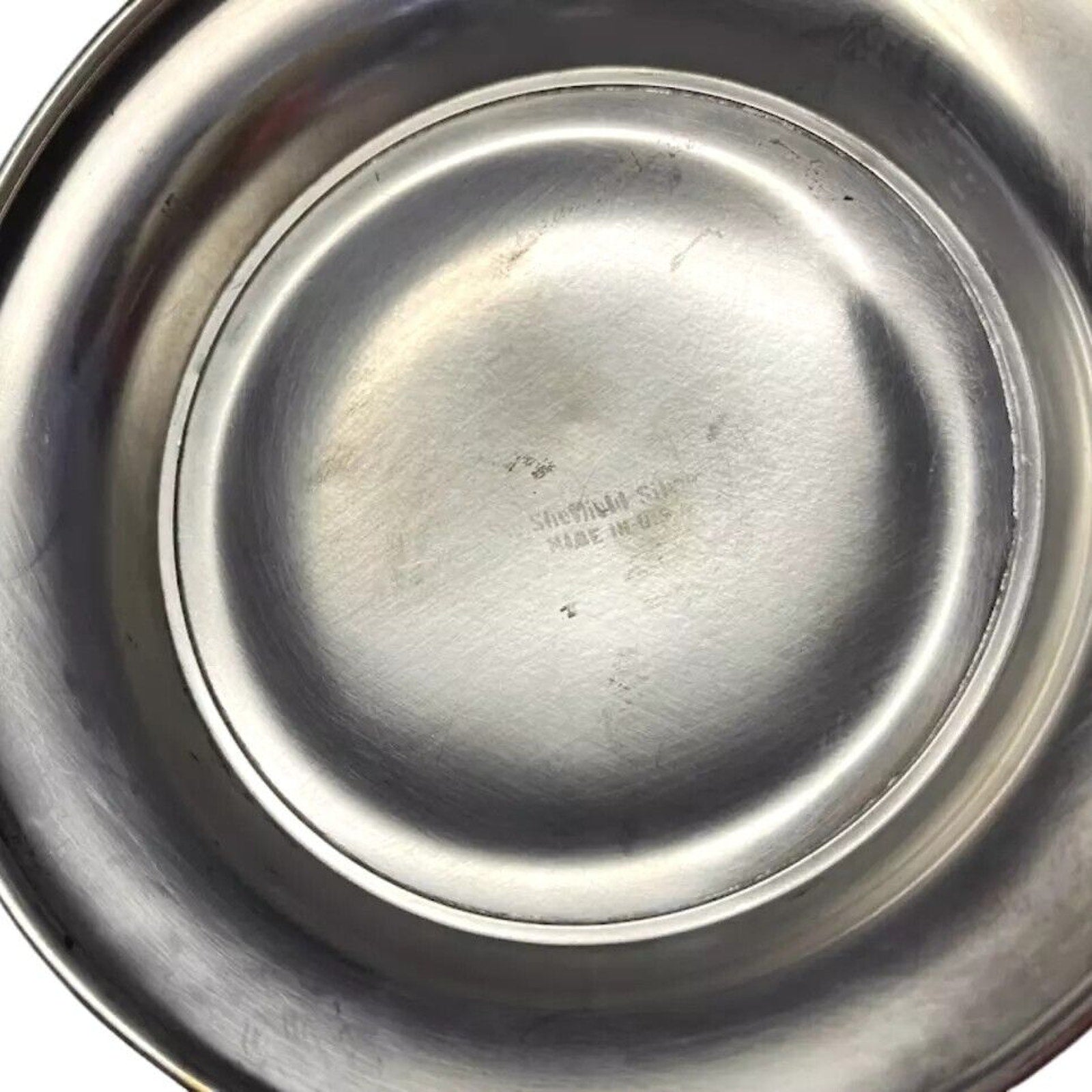 Vintage Sheffield USA Silver Plated Casserole Deep Round Dish 9" Tall