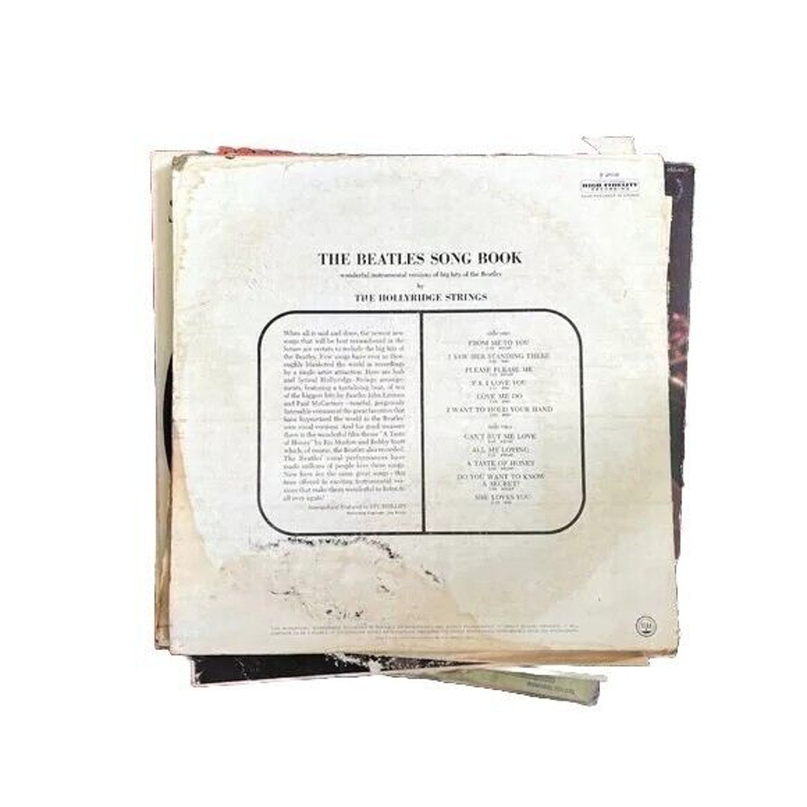 The Beatles Song Book-"Romantic Instrumentals By The Hollyrige Strings Vinyl Lp