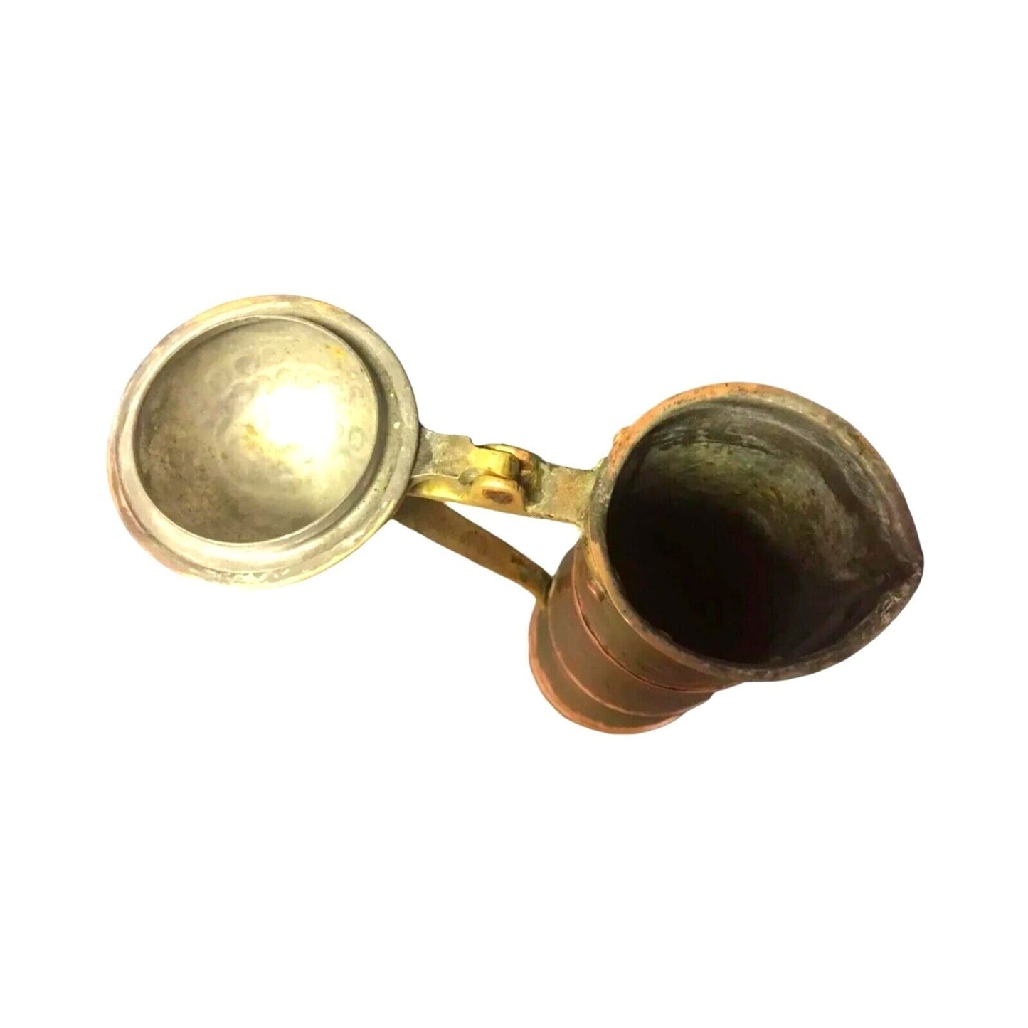 Antique Trophy 1911 Jewelers 24 Karat Club New York City Hammered Copper Brass