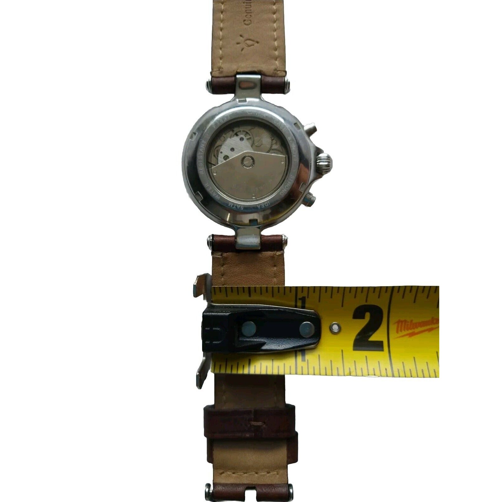 Mens Steinhausen Automatic Wrist Watch Model F1653 Chrono Skeleton Tachometer