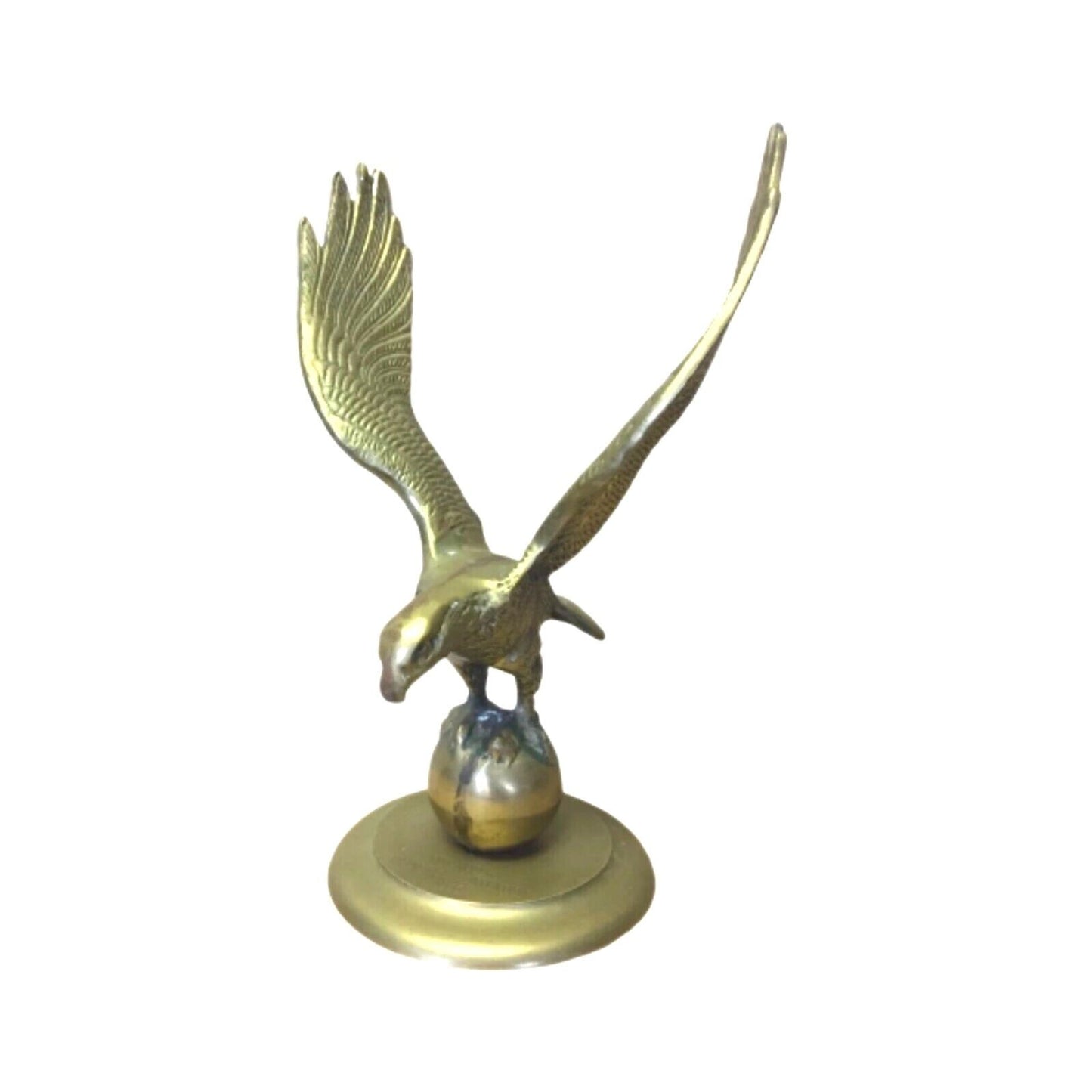 Vintage Eagle Globe Brass Trophy Figurine - Roy Rogers Franchise Convention 1985