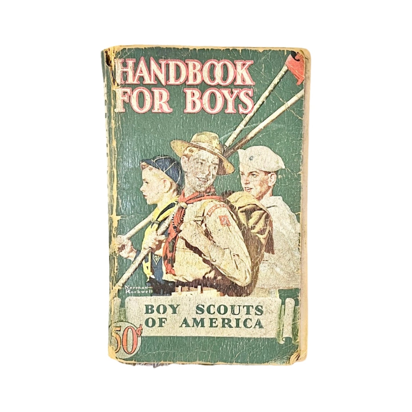 Vtg Handbook For Boys Boy Scouts of America Book-Norman Rockwell Cover