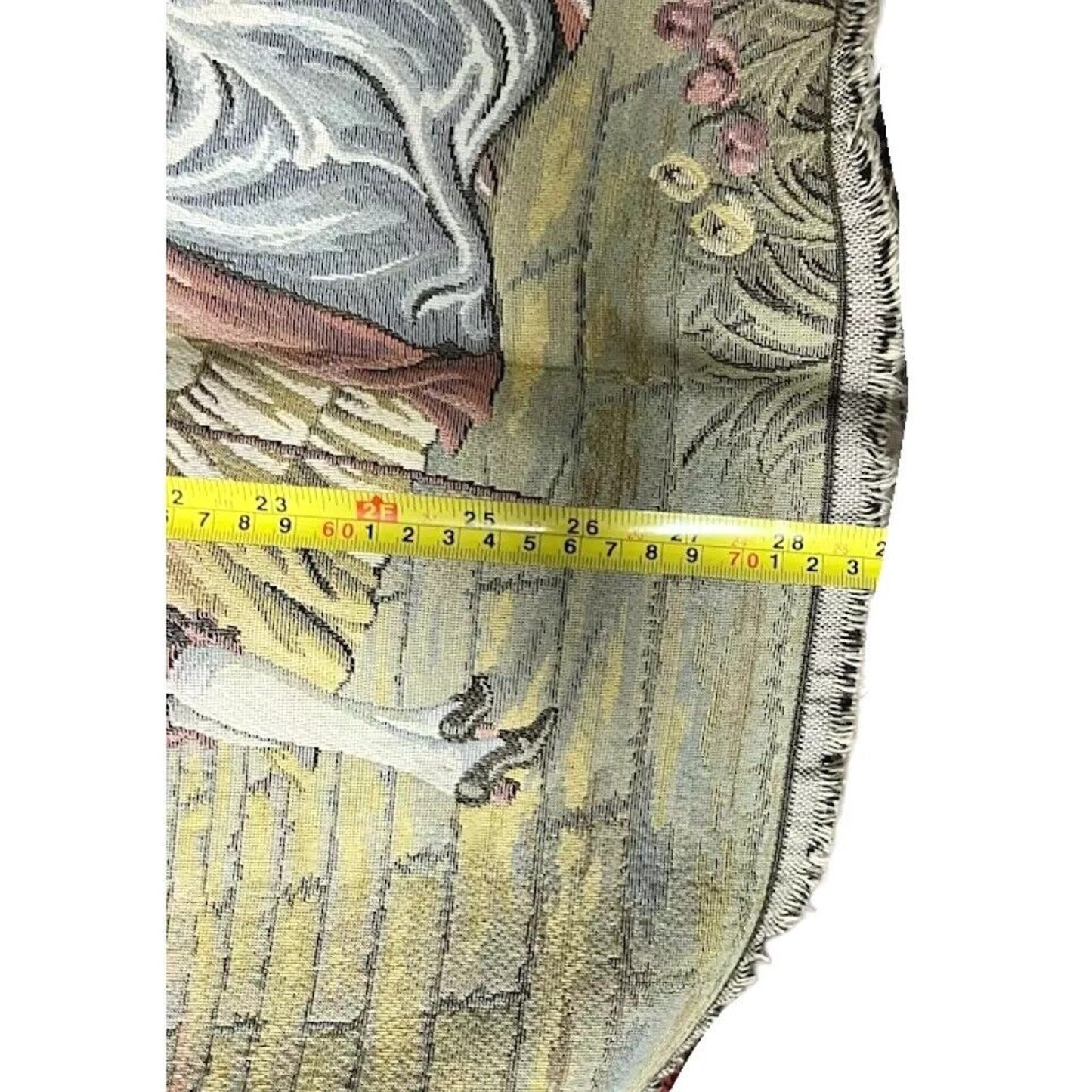 Vintage Italian Tapestry of Ladies & Gentleman Long Cotton Blend