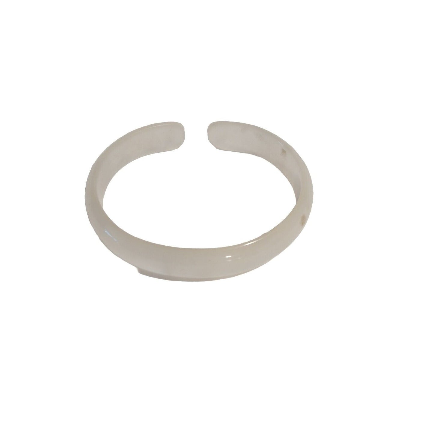 Mint White Moonglow Thin Bangle Bracelet Vintage