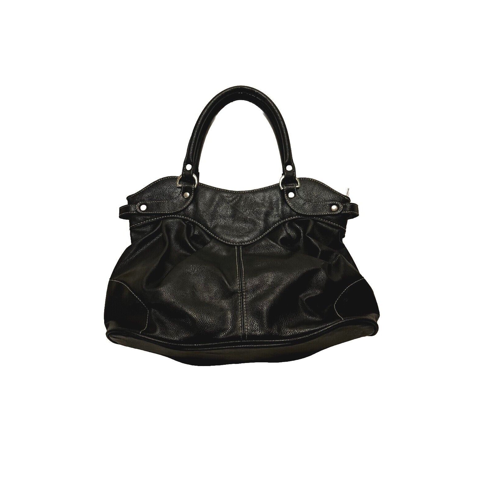 Genuine Leather Black Women's Clutch Handbag Purse Bag Handmade Custom Made