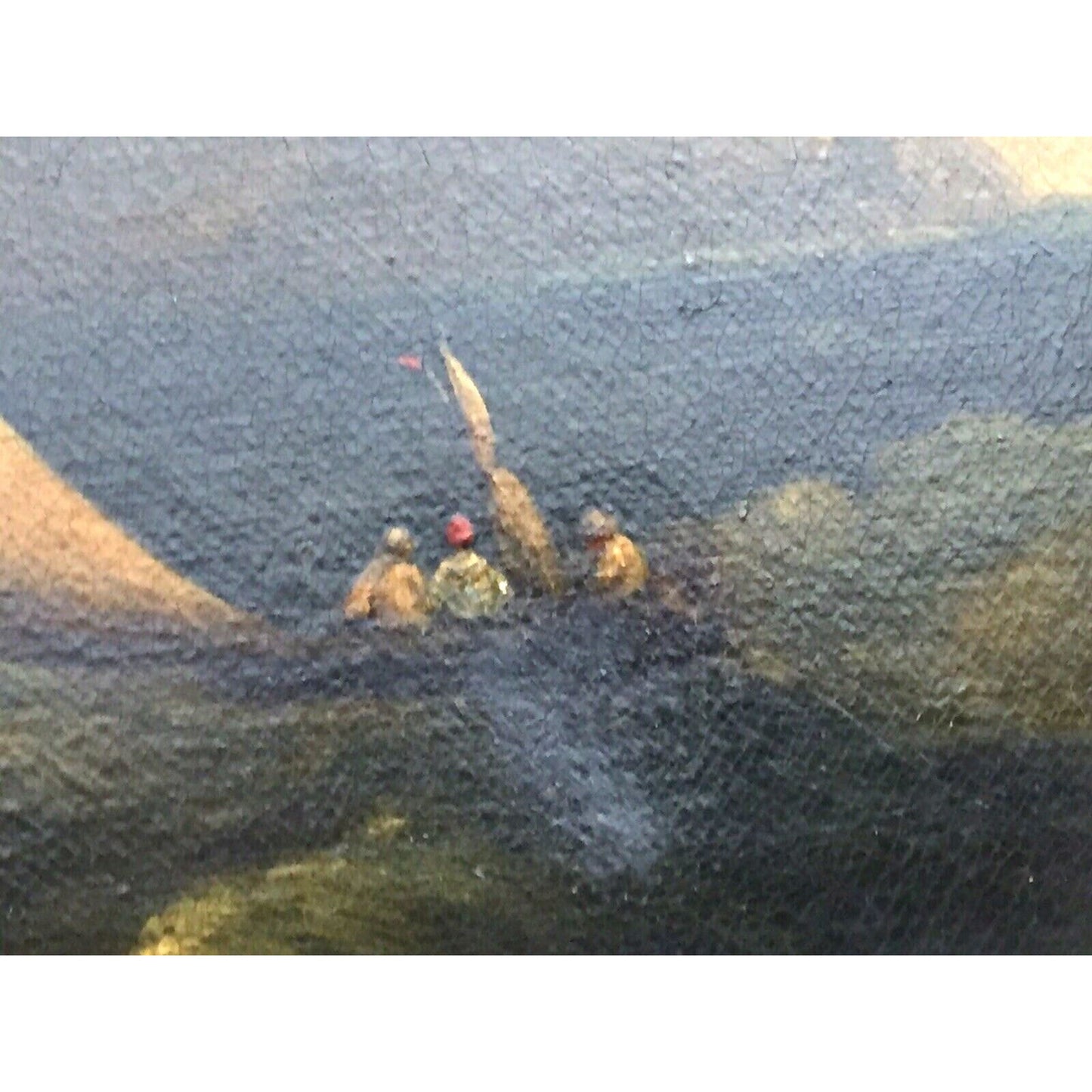 Dutch Antique Oil Painting Windmill Canvas Landscape Original 18 Century