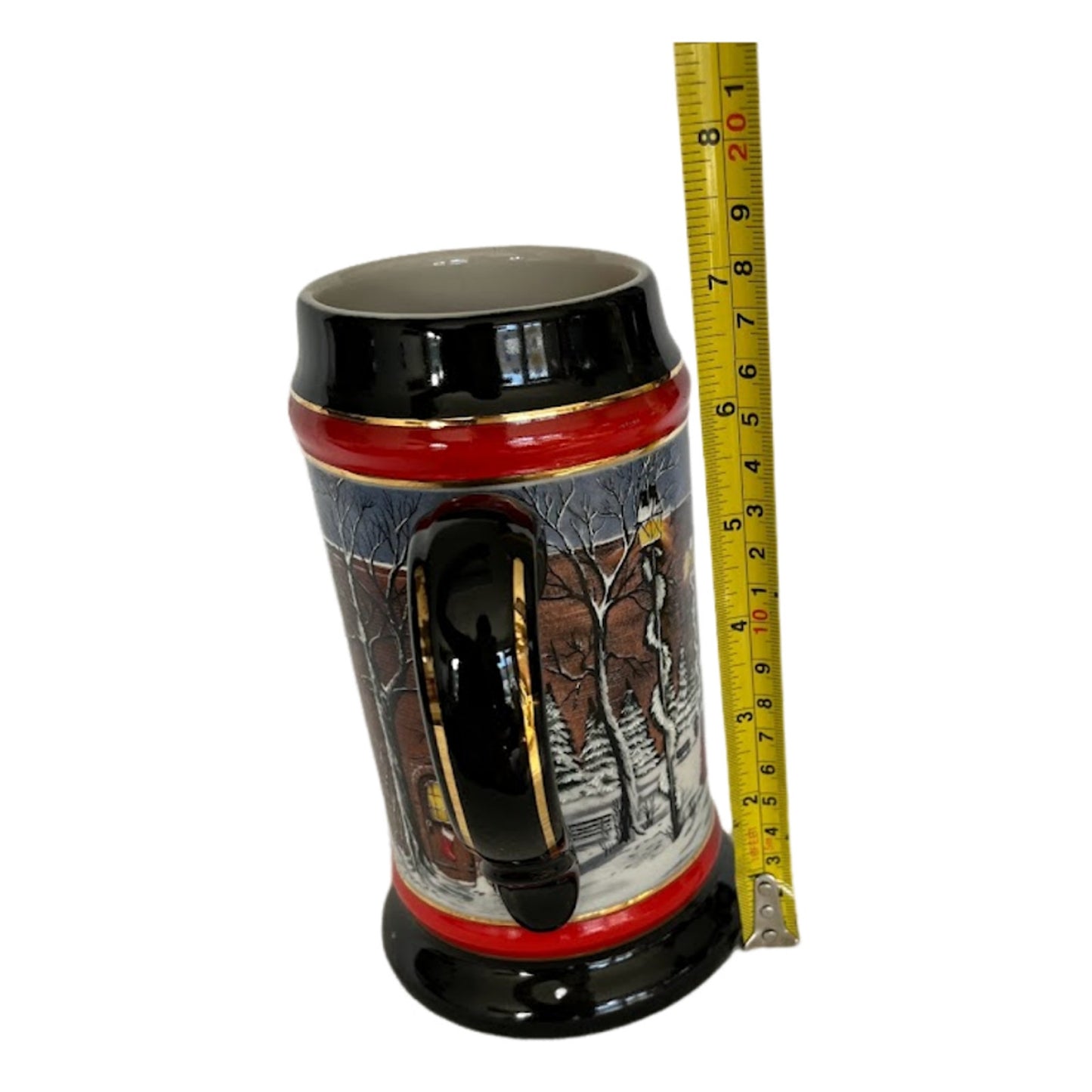 Budweiser A Perfect Christmas Collector's Series Holiday Beer Stein Mug 1992