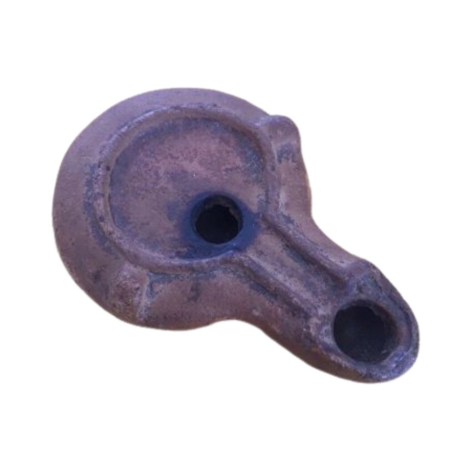 Ancient Roman Terracotta Oil Lamp 200 BC Pax Marked Original
