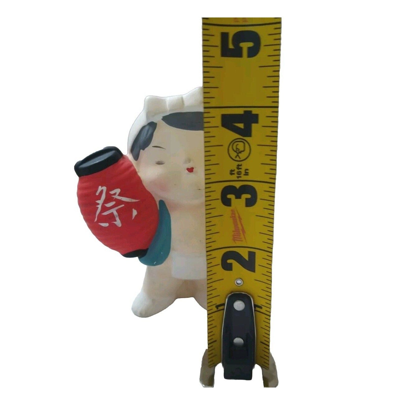 Mitsukoshi Hakata Boy with Festival Lantern Ceramic Statue Figurine Toy Japan