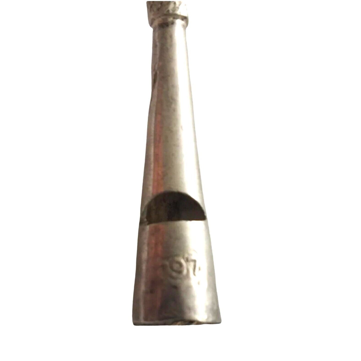 Antique Baby Rattle Whistle Bells Sterling Silver Victorian