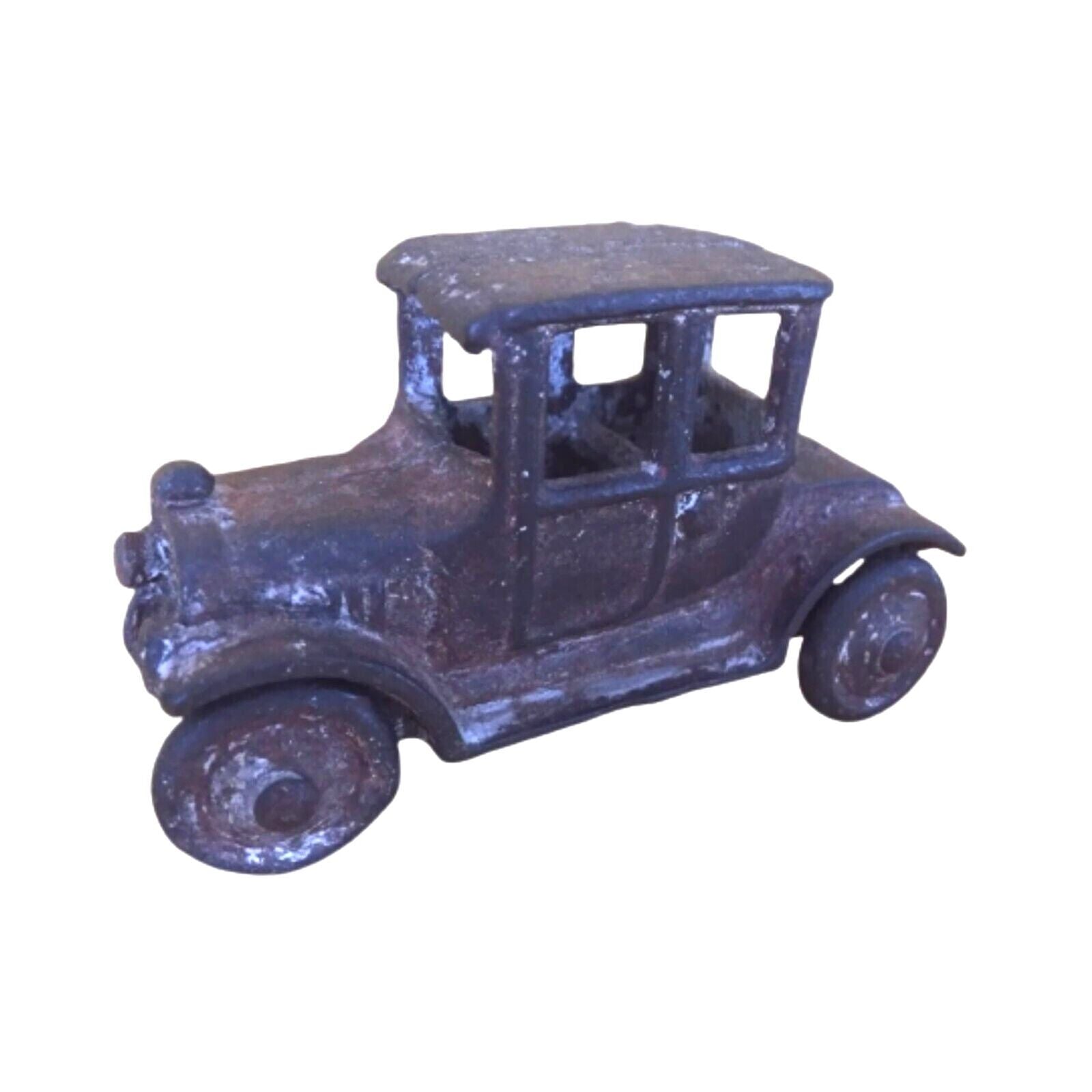 Antique Cast Iron Toy Car - Original Patina, Victorian Era