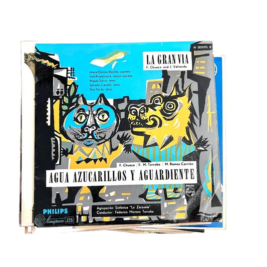 La Gran Via-Agua Azucarillos Aguardiente N 00995 R Philips 10" Vinyl Lp Record