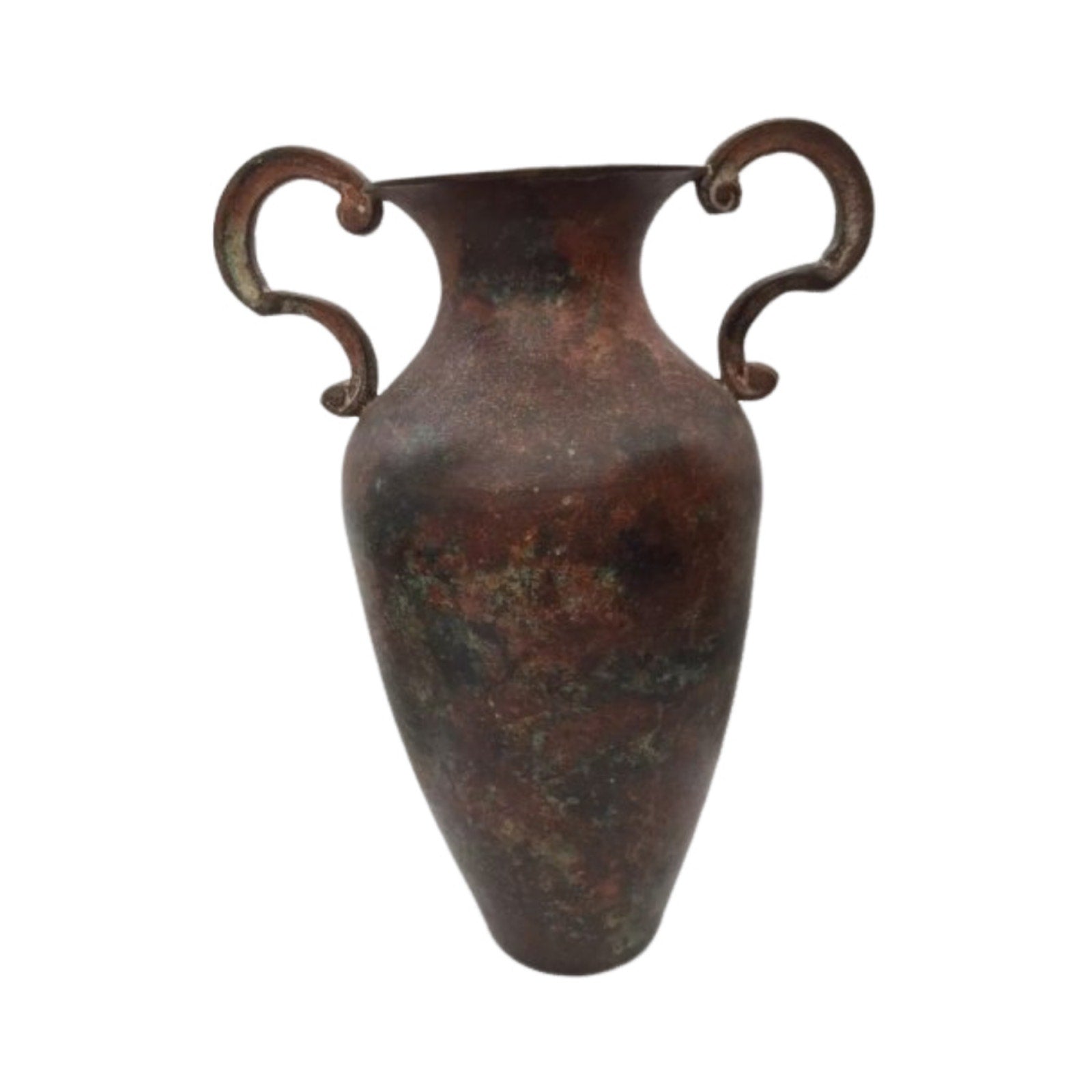 Antique Ancient Byzantine Urn Vase Solid Bronze With Handles East Roman