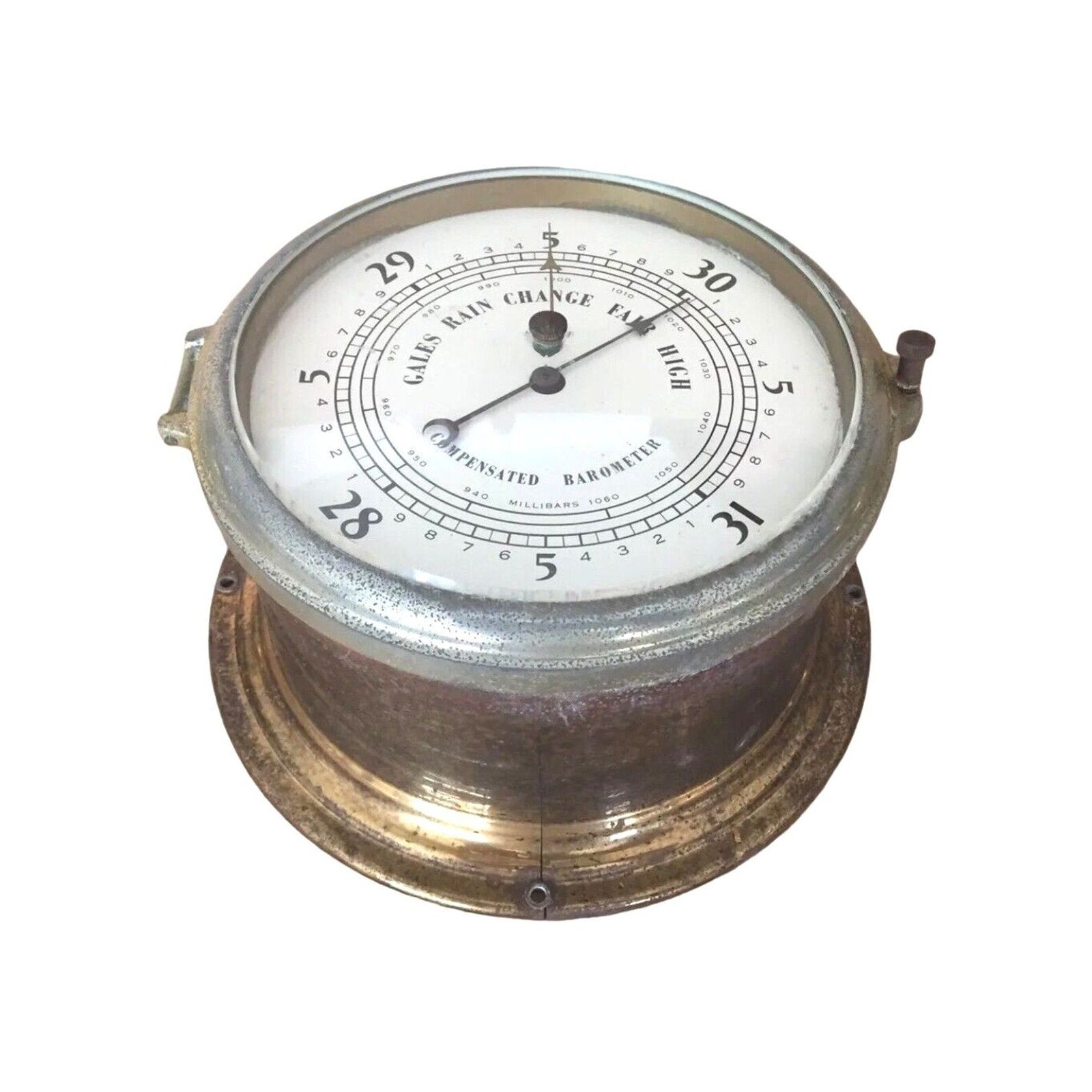 Vintage Ship Barometer - Boston for Swift, West Germany Maritime Nautical