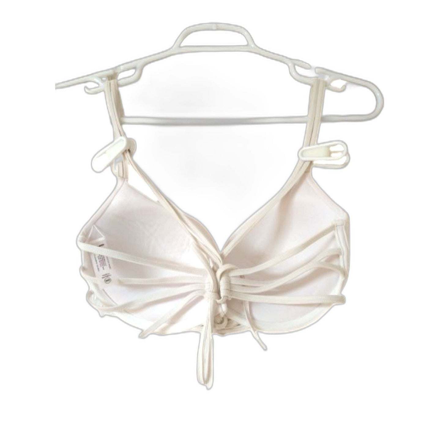 Bikini Top Fashion Nova 34D white push up swimwear