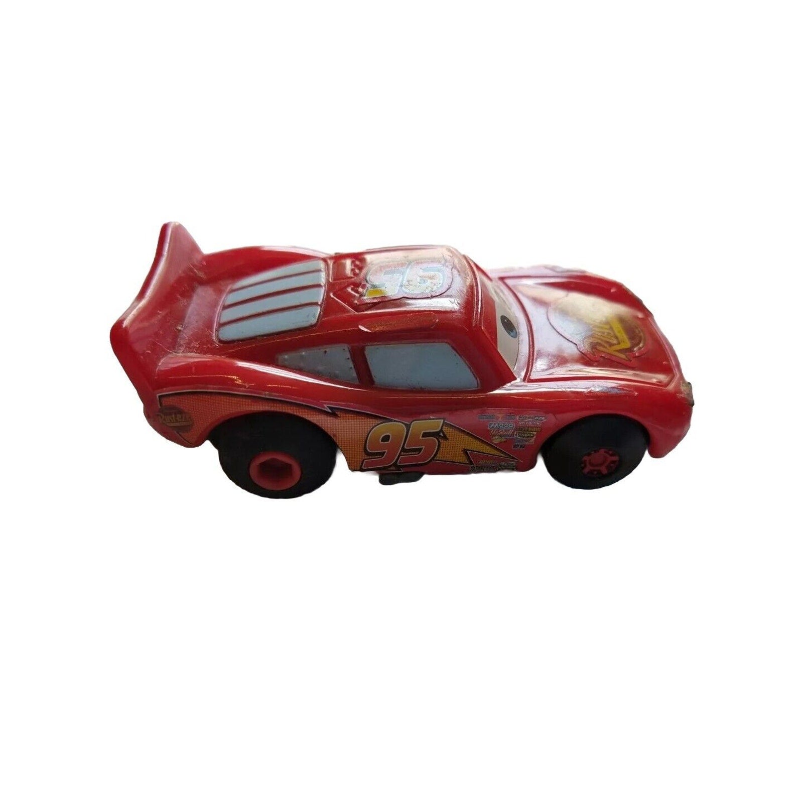 Disney Pixar Cars Supercharged Rust-Eze Lightning McQueen #95 Loose