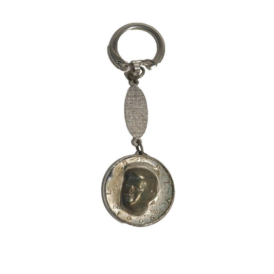 United States Liberty Half Dollar 1966 personalized Key chain Silver Tone