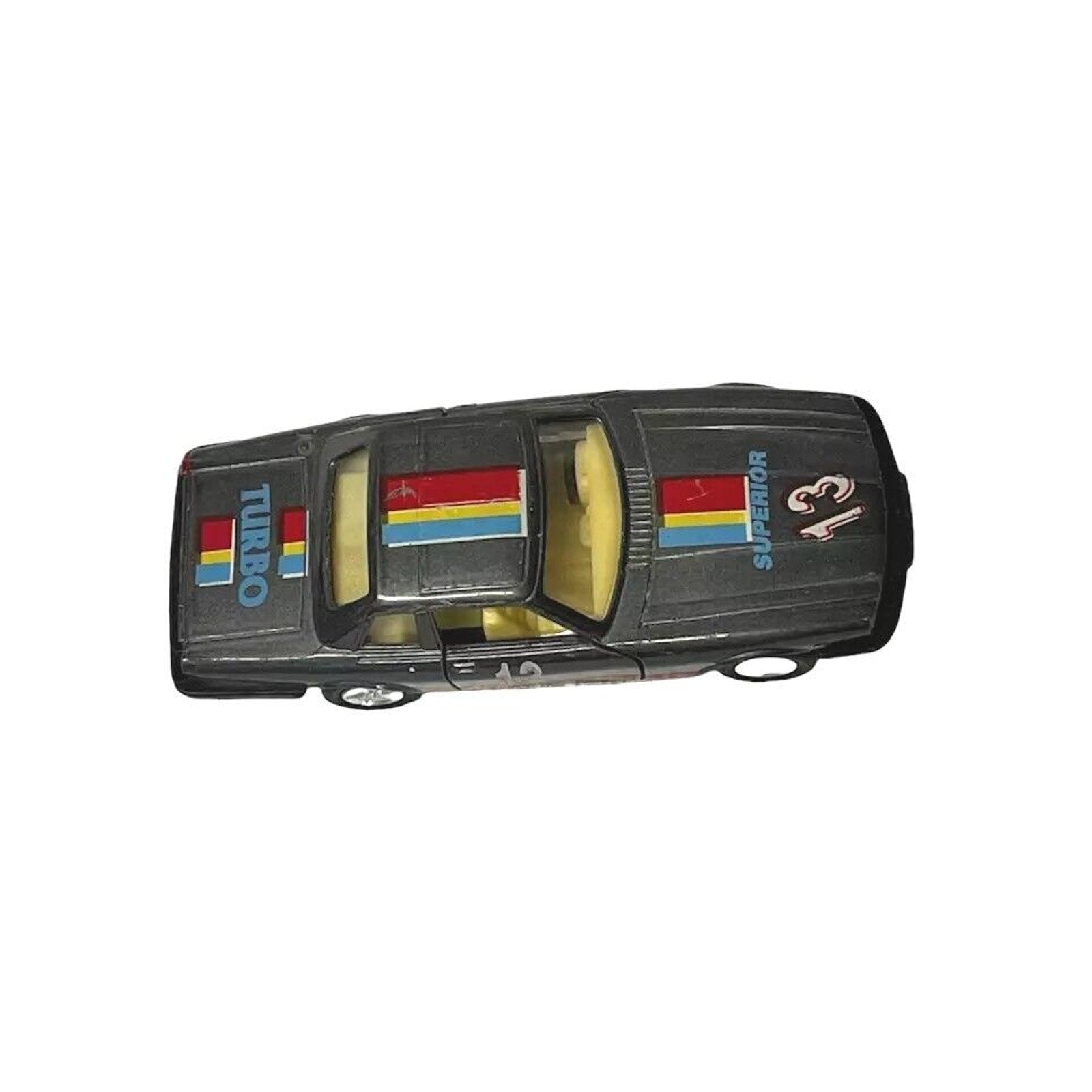 Vintage Metal Diecast Pullback Car #13 Turbo