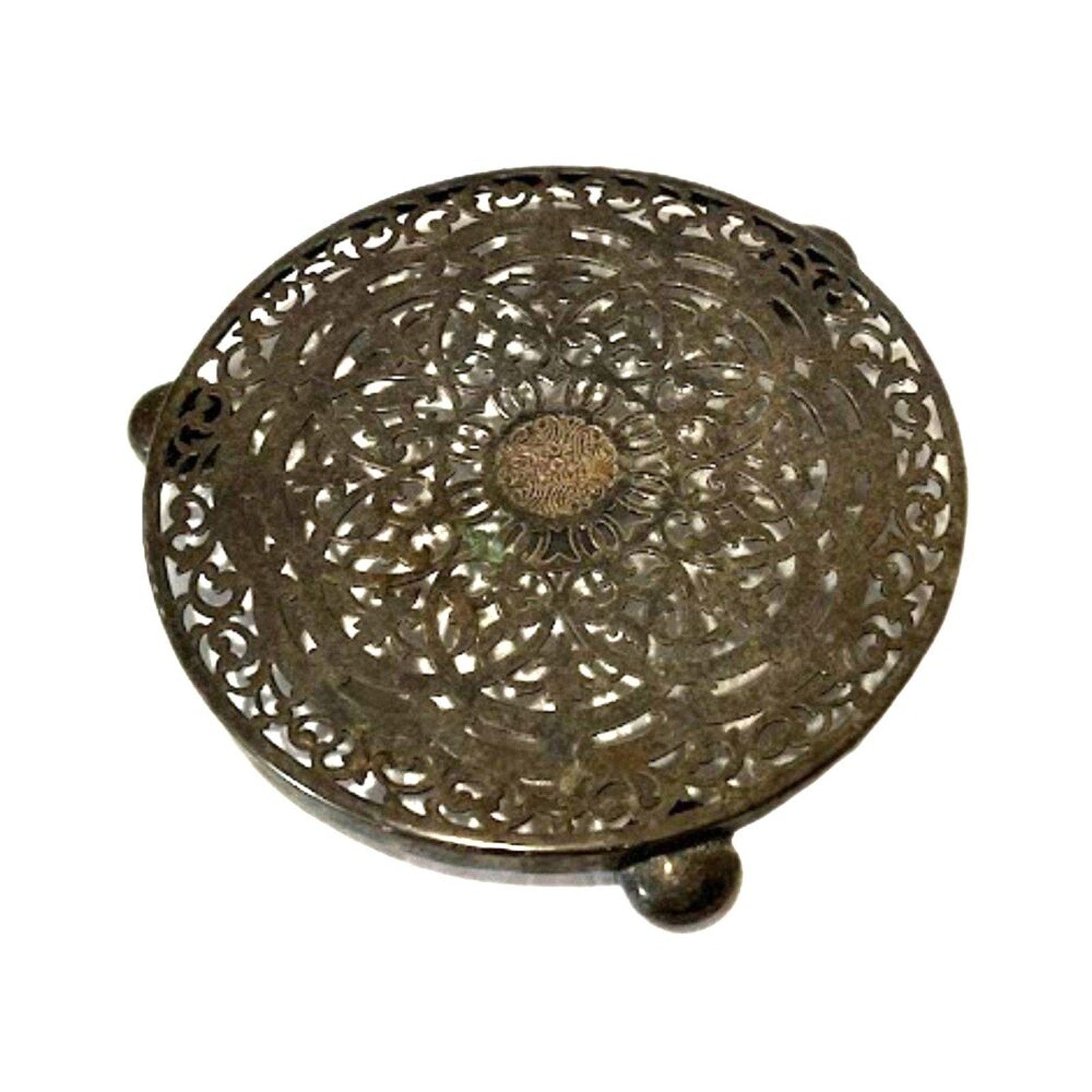 Antique Hot Pan Undeplate Silver plated