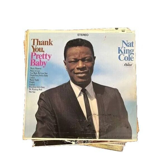Nat King Cole-"Thank You, Pretty Baby' 12" Capitol Vinyl Lp Record Vintage