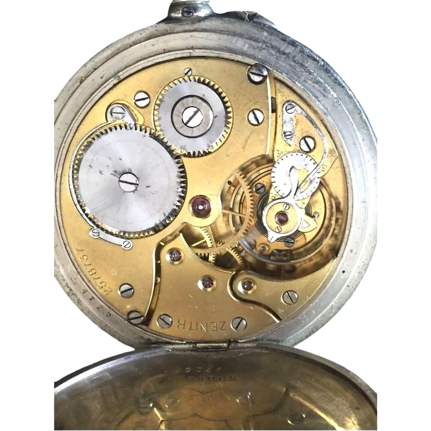 Pocket Watch Antique Zenith Grand Prix Paris 1900 Double Hunter Double Eagle