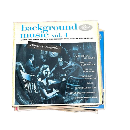 Background Music Vol.4 -'Songs We Remember' H376 Capitol Records 10"Vinyl Lp
