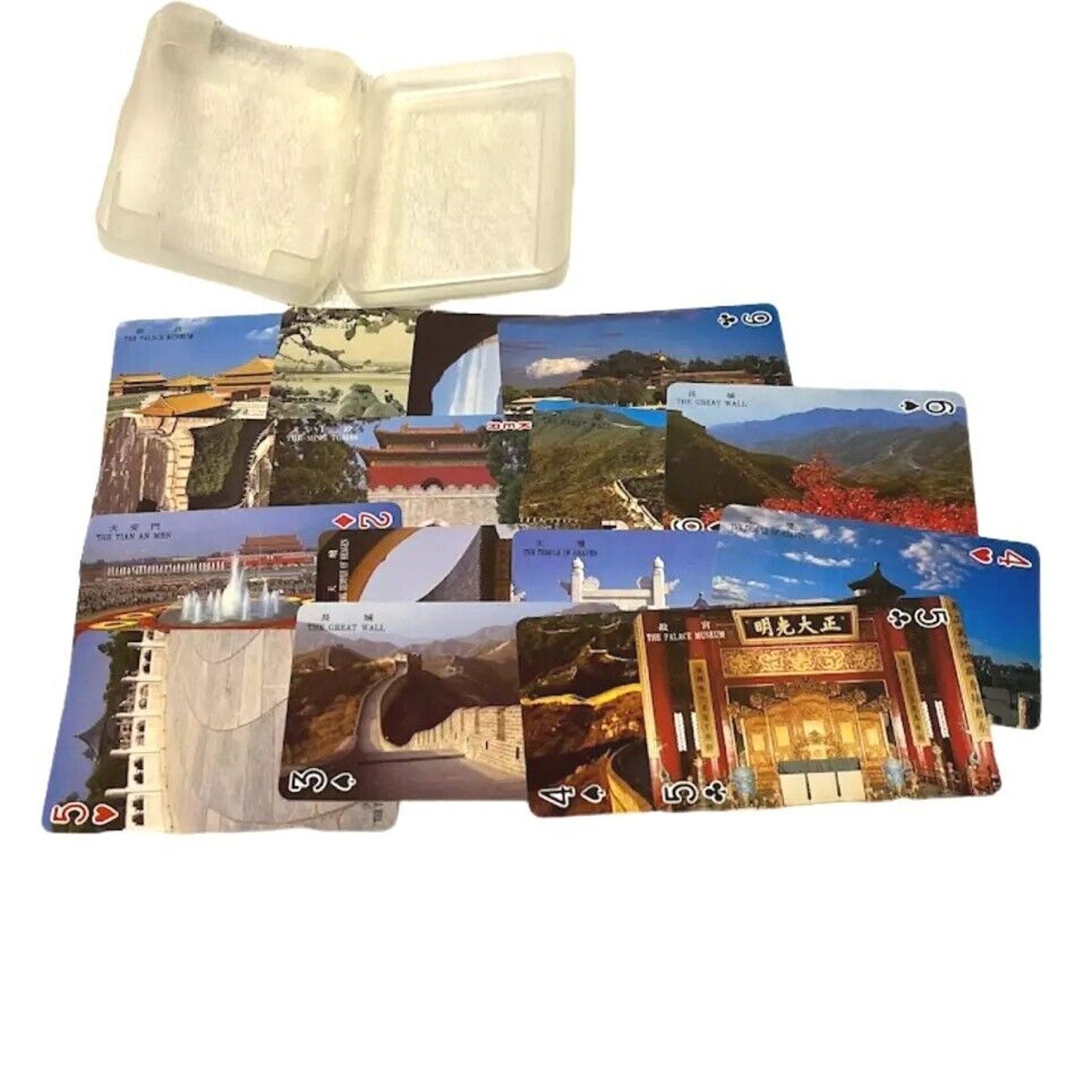 Vintage Scenic China Playing Cards Deck Tourism Chinese Famous Places