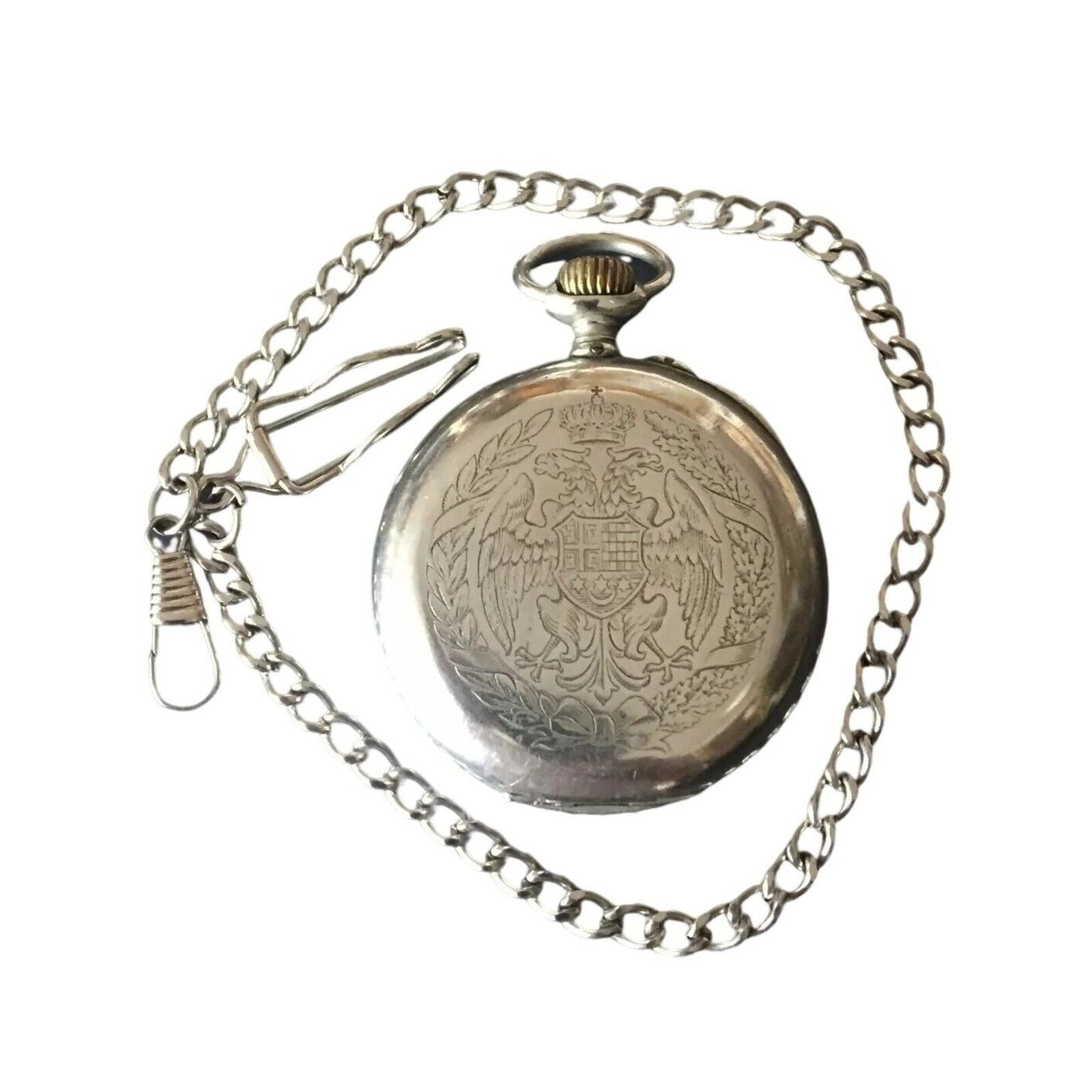 Pocket Watch Antique Zenith Grand Prix Paris 1900 Double Hunter Double Eagle