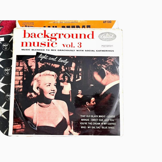 Background Music vol.3 H375 Vinyl Lp 10" Capitol Records