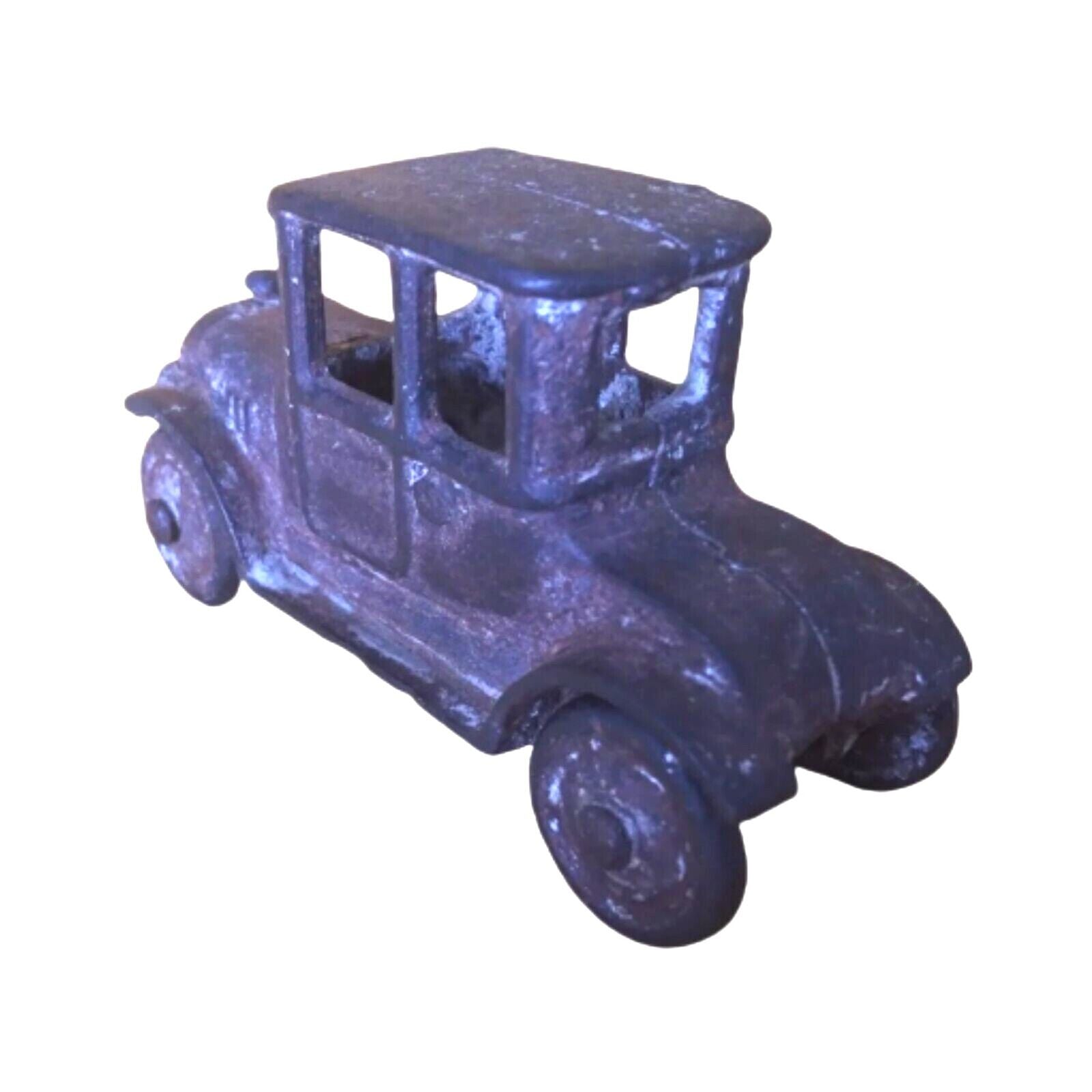 Antique Cast Iron Toy Car - Original Patina, Victorian Era