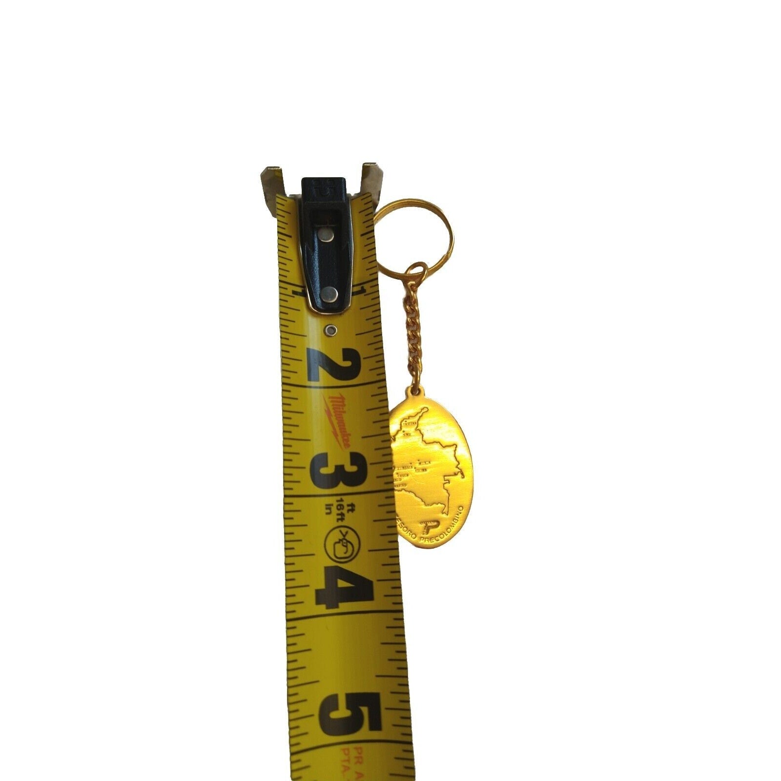 Colombia Inka Auto Keychain Bag Purse Vensoro Precolombiano Gold Tone