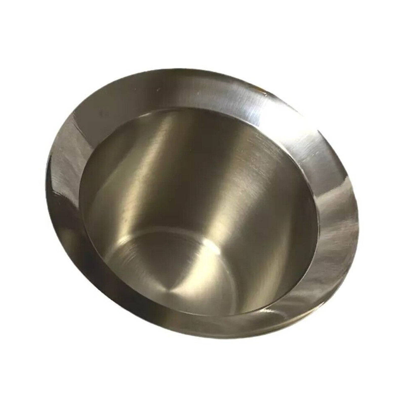 Vintage Ice Bucket / Wine Cooler 8” x 9” Round Stainless Steel