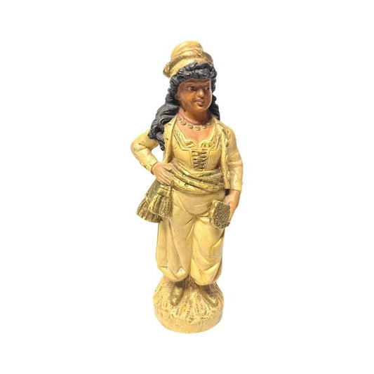Antique Ceramic figure "Gypsy" Johann Maresch Austria End of 19th Century