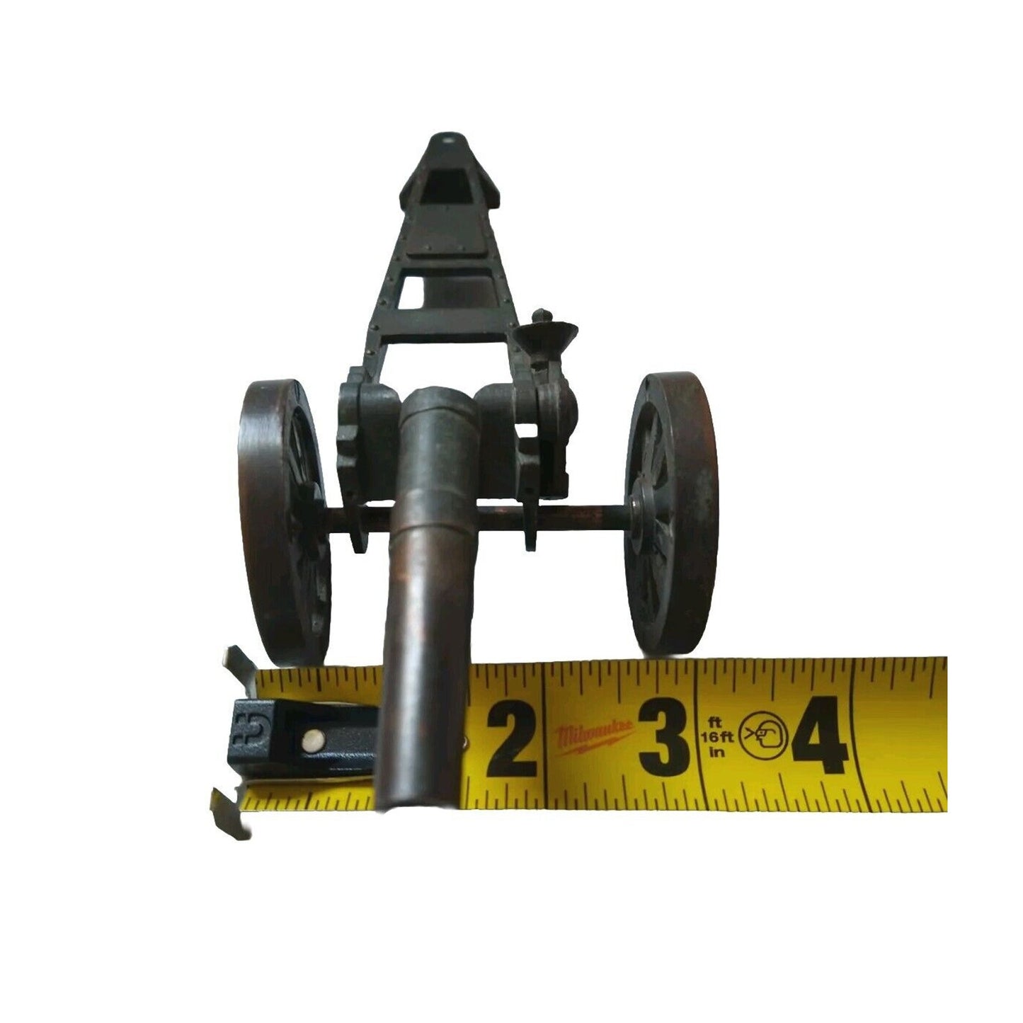 Vintage 1940’s Negbaur 75mm Cannon Military Metal Figurine Toy USA