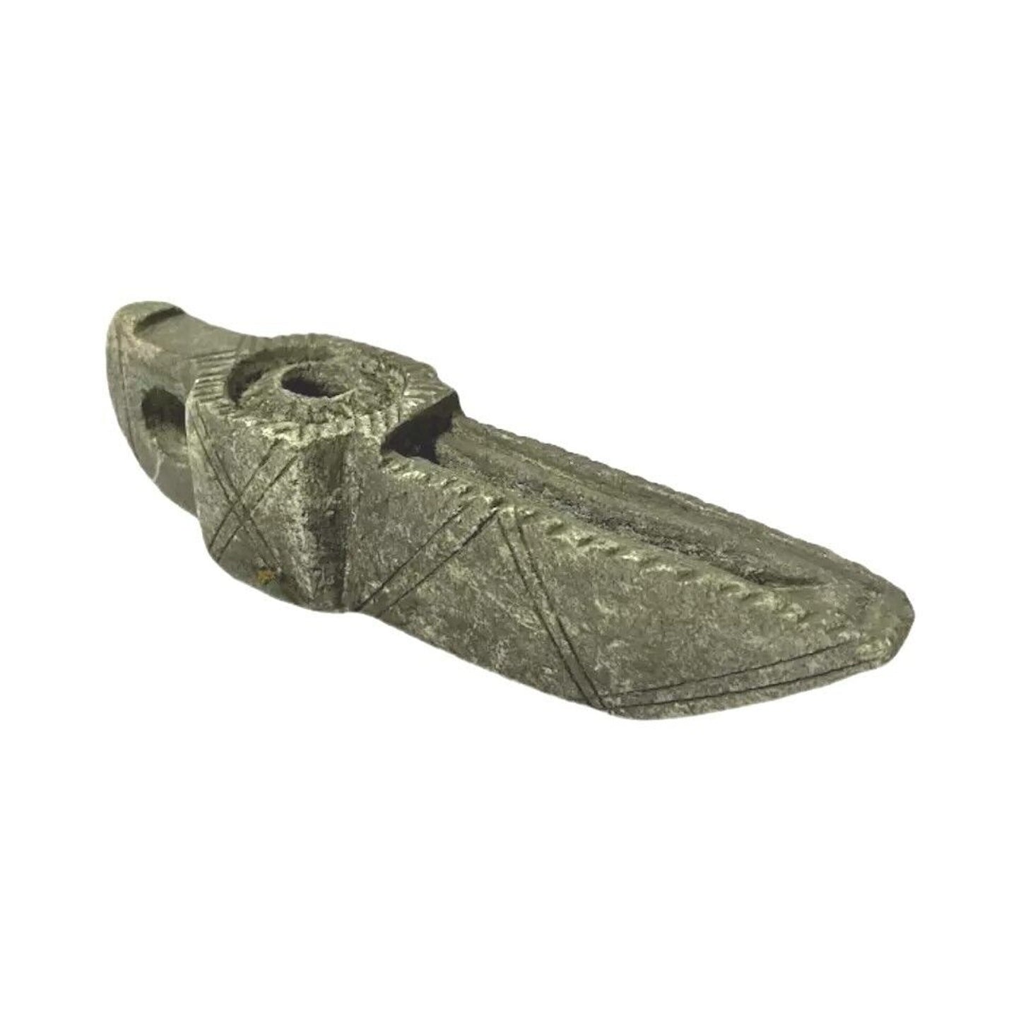 Late Byzantine Early Islamic Hand Carved Stone Oil Lamp Circa 1000 AD
