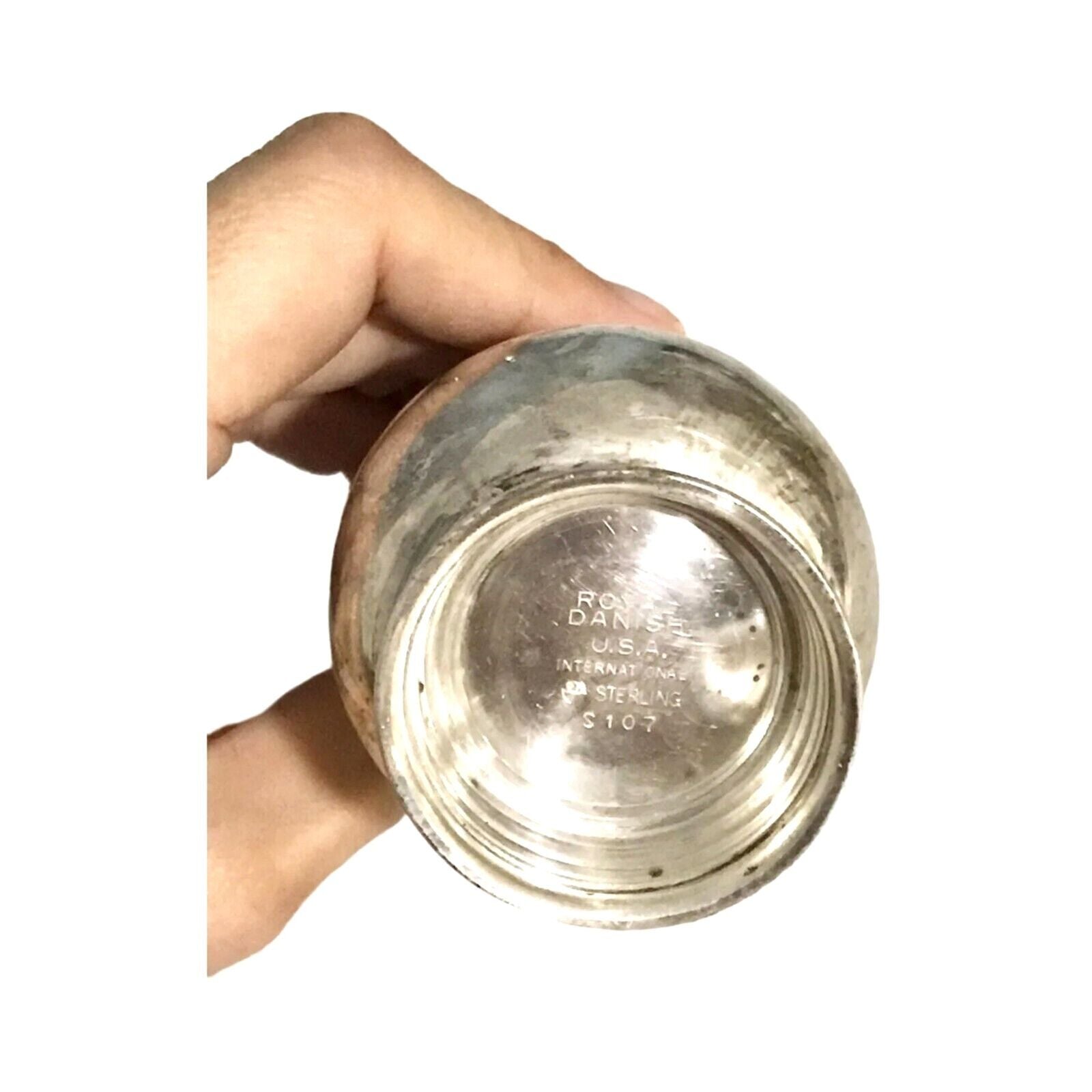 Royal Danish Salt Pepper Shakers Set International Sterling Silver 1939