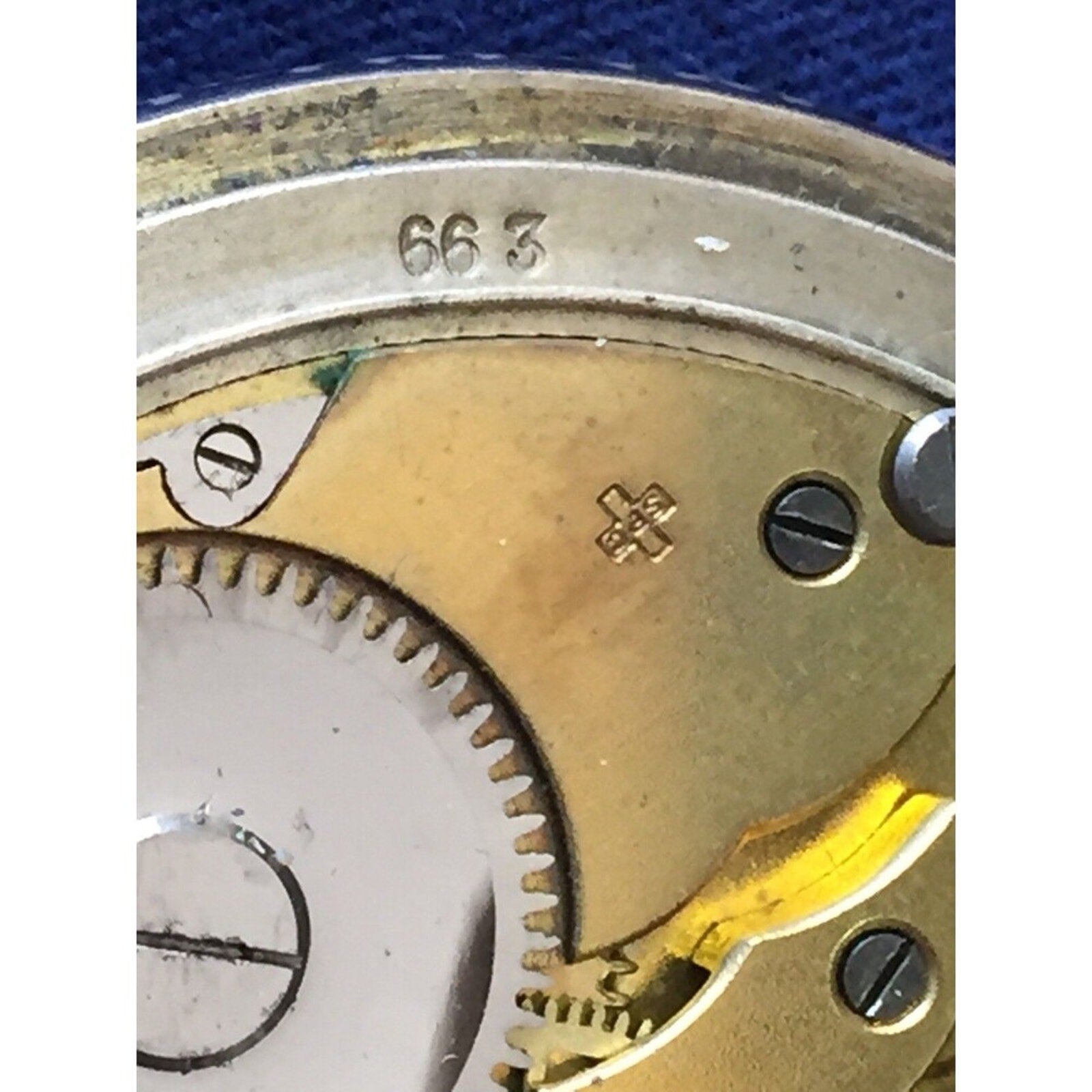 Antique Pocket Watch Eterna Niello Tula Silver Rose Gold Signed