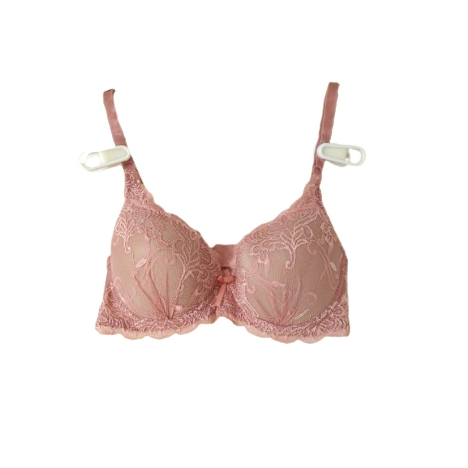 Mamia dark pink lace push up bra 34 C